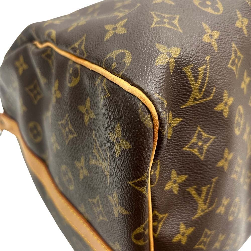 Louis Vuitton Shoulder Boston Monogram Keepall Crossbody Brown Bag Bandouliere - Picture 7 of 10